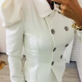 Double breasted jacket off white