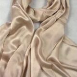 Silk feel wrap /scarf taupe