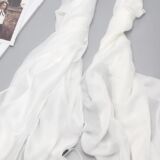 Silk feel wrap /scarf white