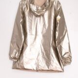Reversible rain jacket Blush /metallic gold
