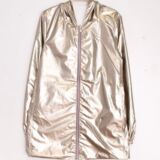 Reversible rain jacket Blush /metallic gold