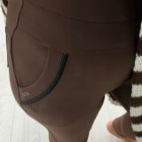 Stretch legging with trouser feel chocolate