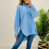 Oversized shirt cornflower