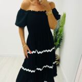 Andrea dress on or of the shoulder stretchy