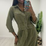 Belle dress olive