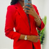 Shirley blazer red