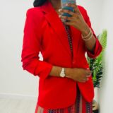 Shirley blazer red