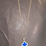 V&A Inspired glod plate/blue