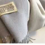 Supersoft scarf in two tone Cashmere lite grey
