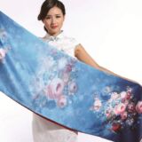 Silk and cashmere Light blues peoneys