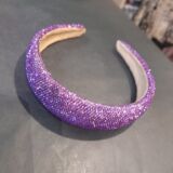 Sequin hairband violet