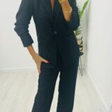 Trouser suit lace black