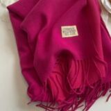 Supersoft scarf in two tone Cashmere Fuschia