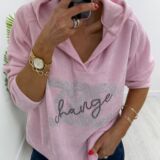 Pink cc hoddie