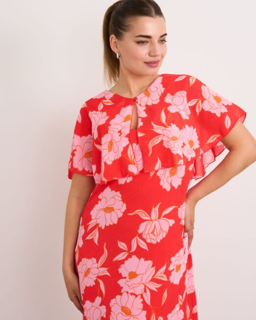 cape dress colour orange multi