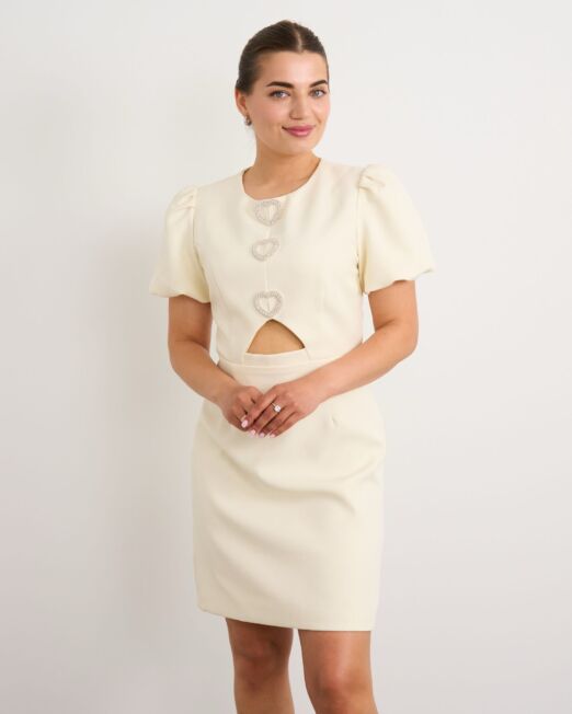 Heart embellished dress