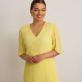 V neck dress