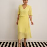 V neck dress