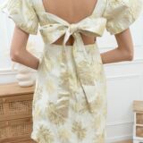 Bow back dress
