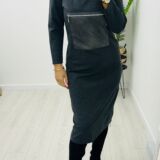 Day dress zip pocket detail