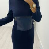 Day dress zip pocket detail