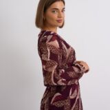 V neck long sleeve dress