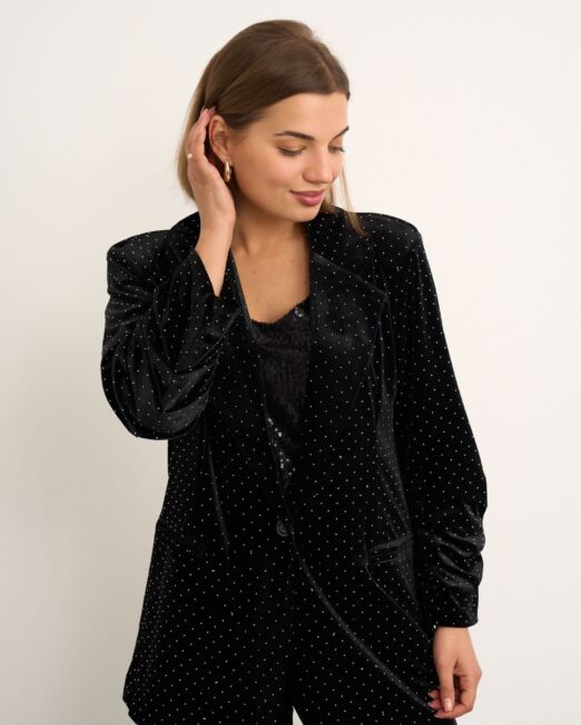 Sparkle stud blazer