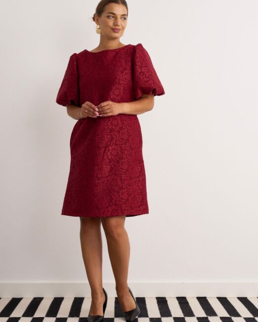 Lace shift dress