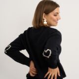Heart trim jumper