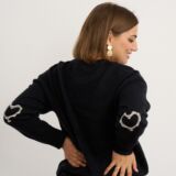 Heart trim jumper