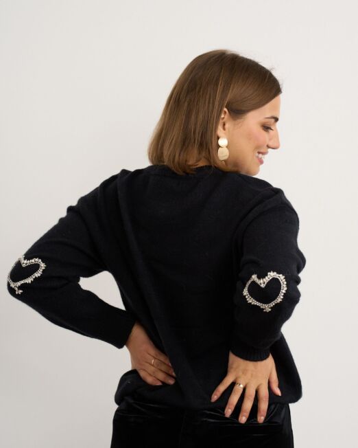 Heart trim jumper