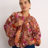 Bird of paradise bomber jacket