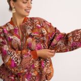 Bird of paradise bomber jacket