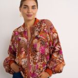 Bird of paradise bomber jacket