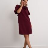 Rose detail shift dress