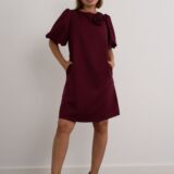 Rose detail shift dress