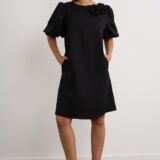 Rose detail shift dress