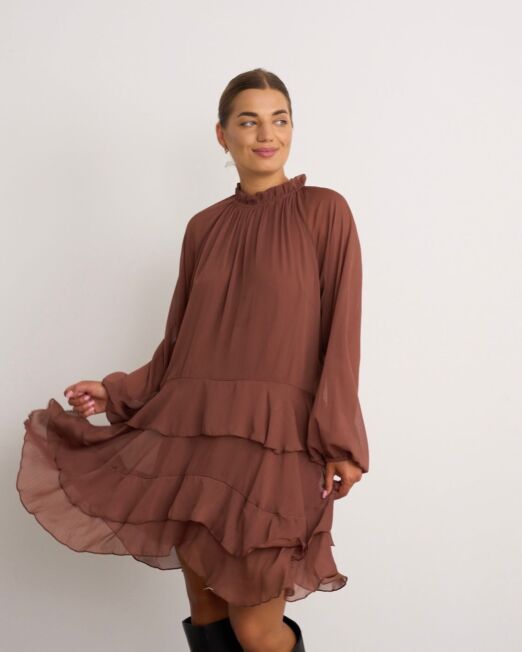 Tiered chiffon dress