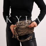 Suede cross body bag