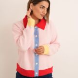 Colour block cardigan