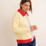 Colour block cardigan
