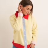Colour block cardigan