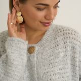 Cardigan gold button detail