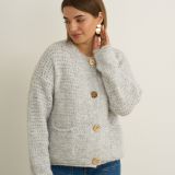 Cardigan gold button detail