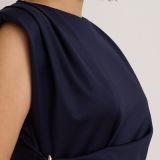 Ruched gold trim top